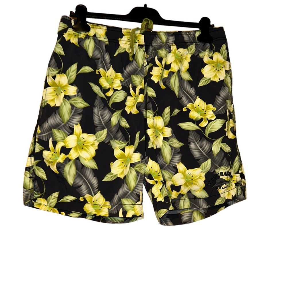 Tommy Bahama Relax floral Hawaiian Swim Trunk Board Shorts M medium